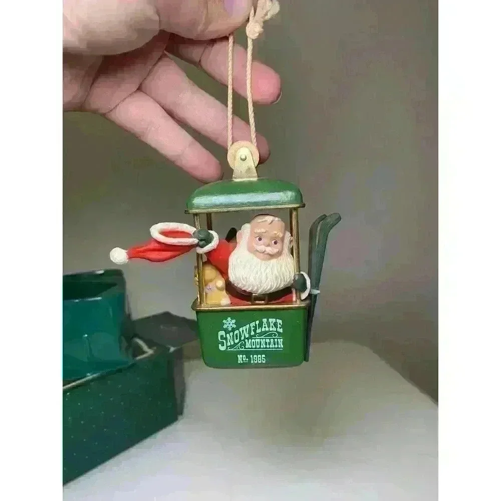 Vintage Hallmark Keepsake Santa Ornament Bundle 80s & 90s In Boxes Used 5 Total